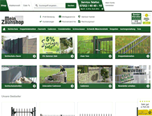Tablet Screenshot of mein-zaunshop.de